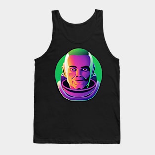 Spooky Astronaut Halloween Space Mission Retro Tank Top